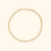14K Gouden armband | Gourmet 3.3 mm | 19 cm